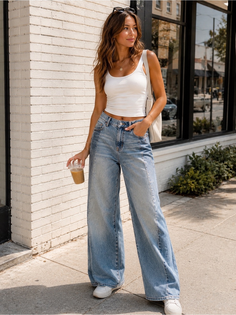 American Eagle wide leg jeans